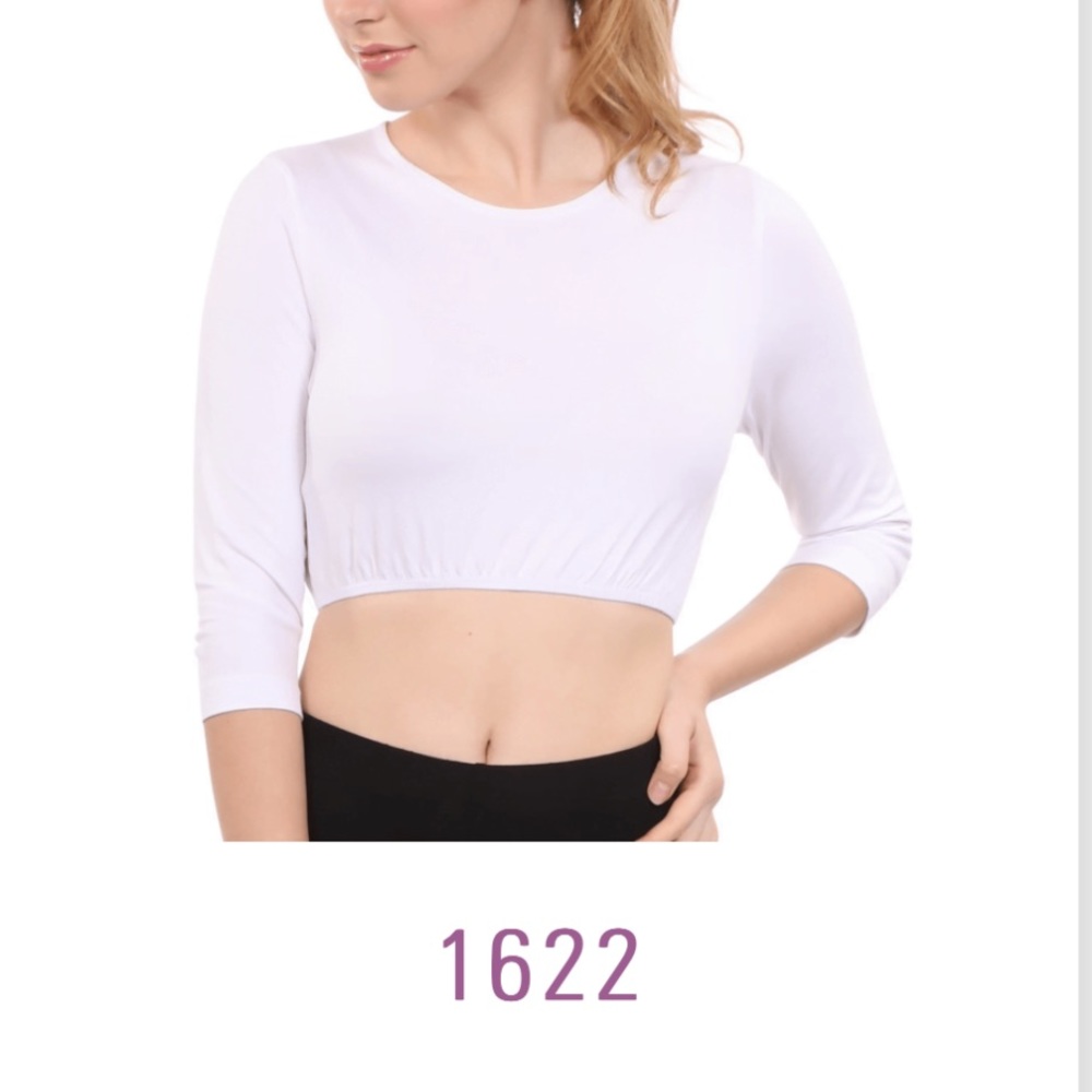 Cropped 3/4 Sleeve Top